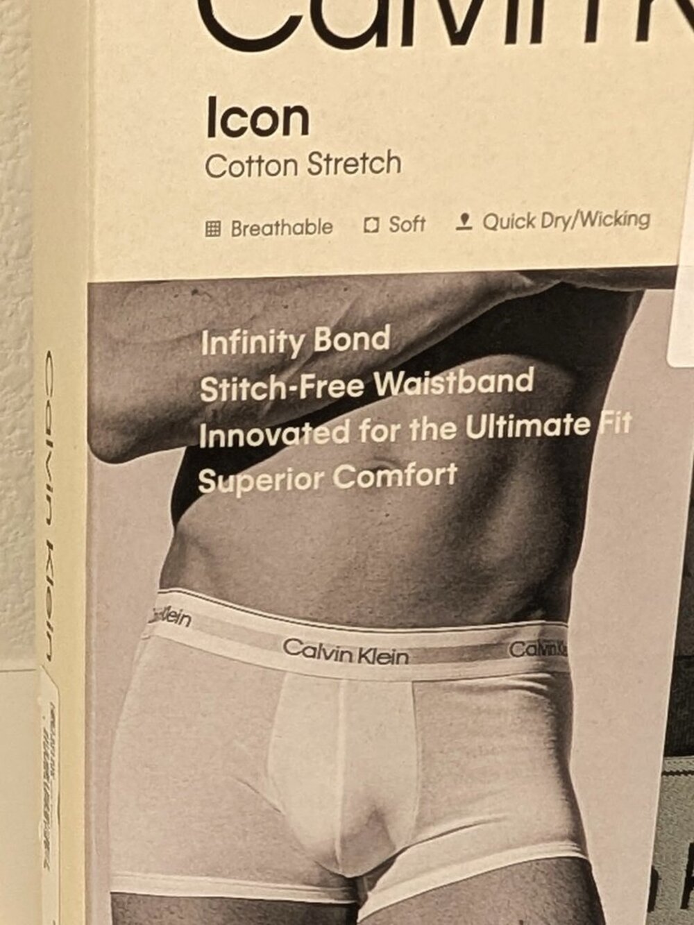 Calvin Klein Men 3 Pack Icon Cotton Stretch Low Rise Trunk Size Medium Underware